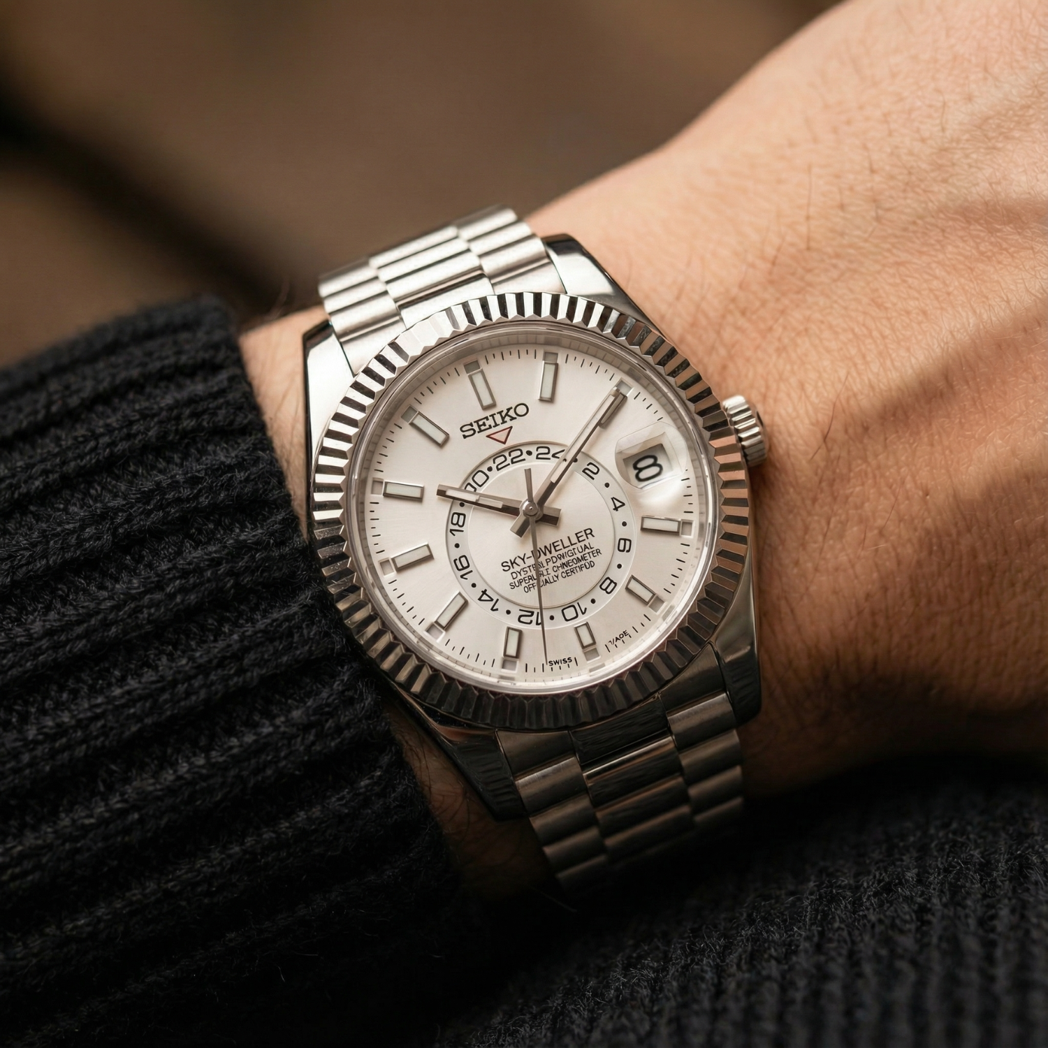 SeikoJust - Sky Dweller White