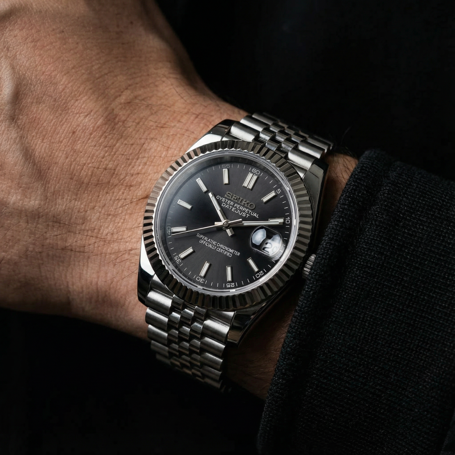 SeikoJust - Silver-Black