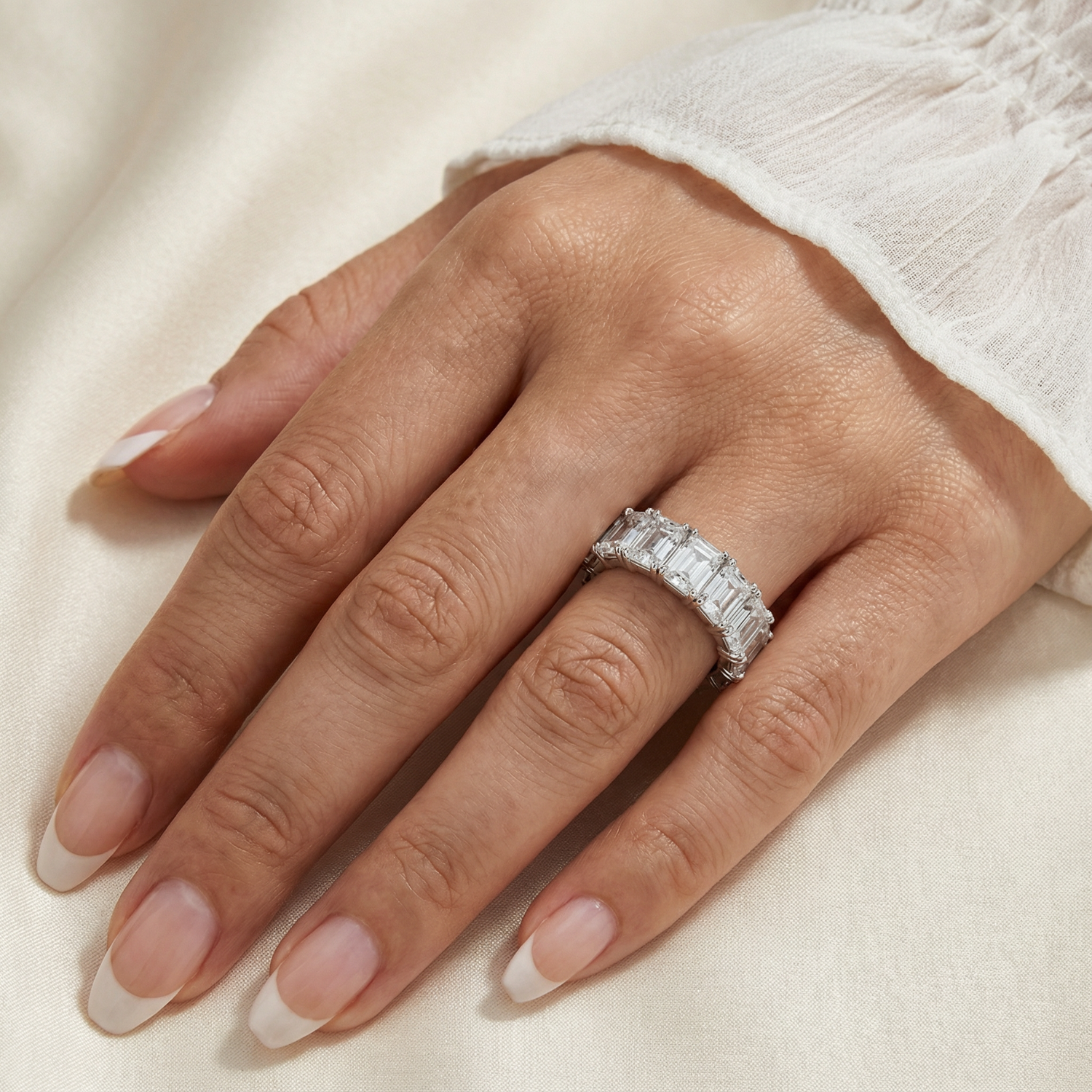 Row Solitaire Ring