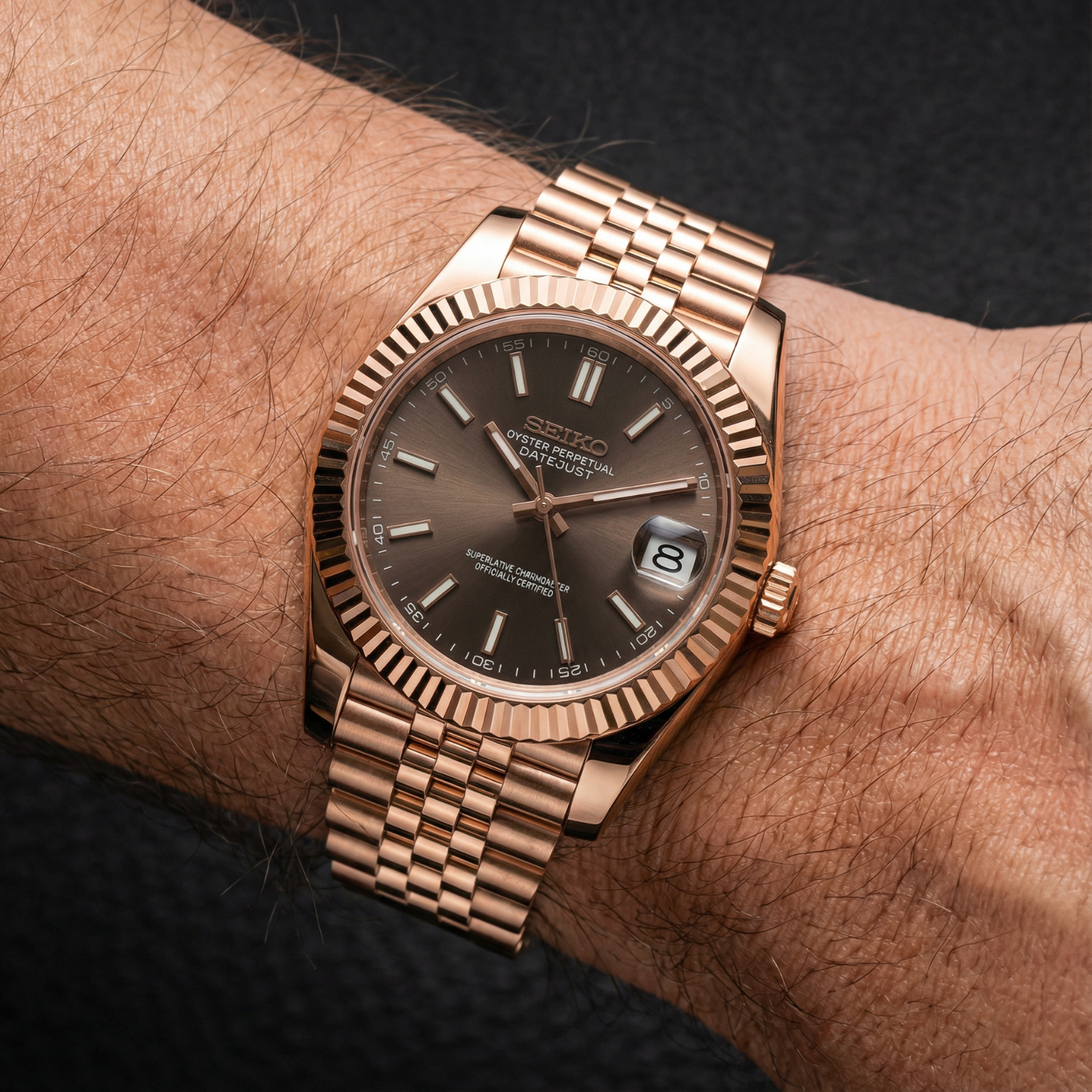 SeikoJust - Rose Gold Chocolate