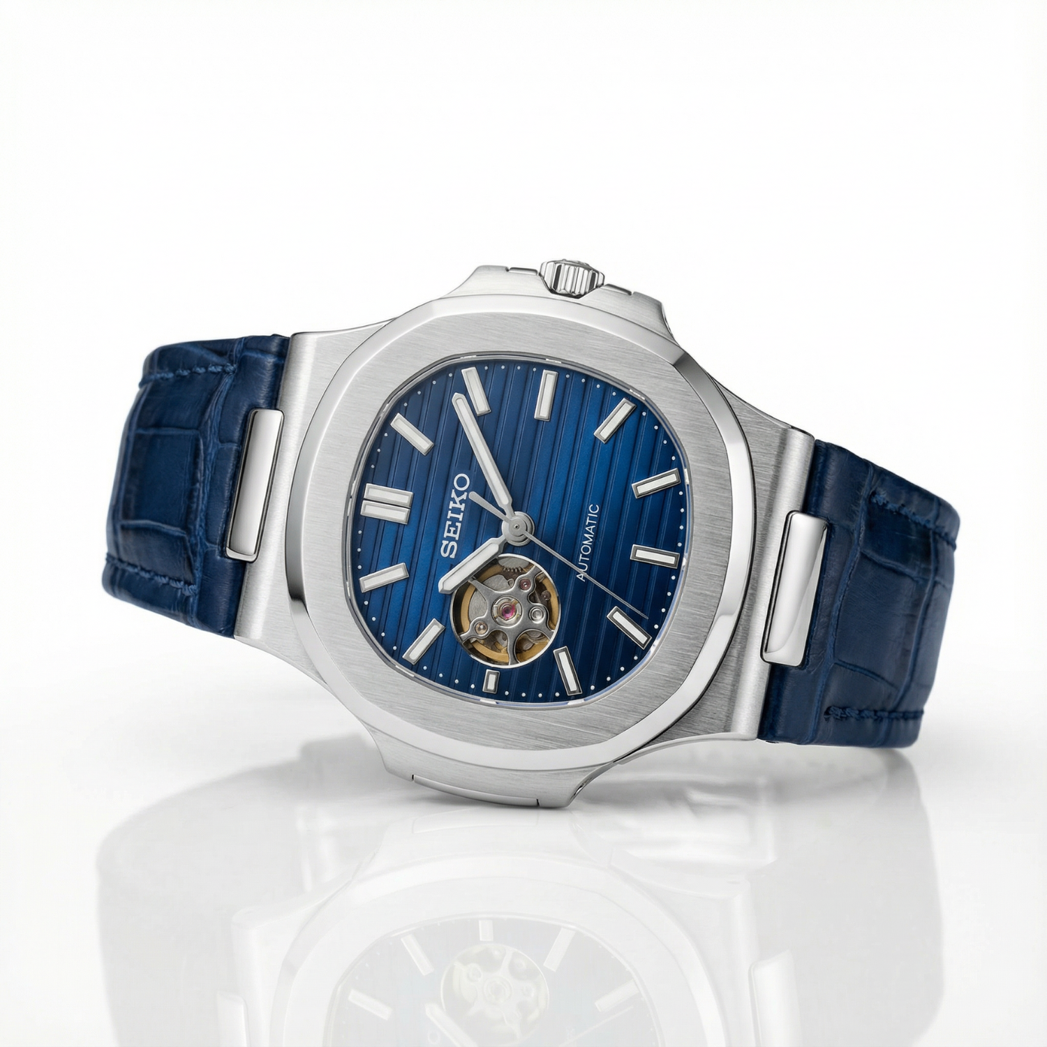 Nautiko - Blue Leather Open Movement