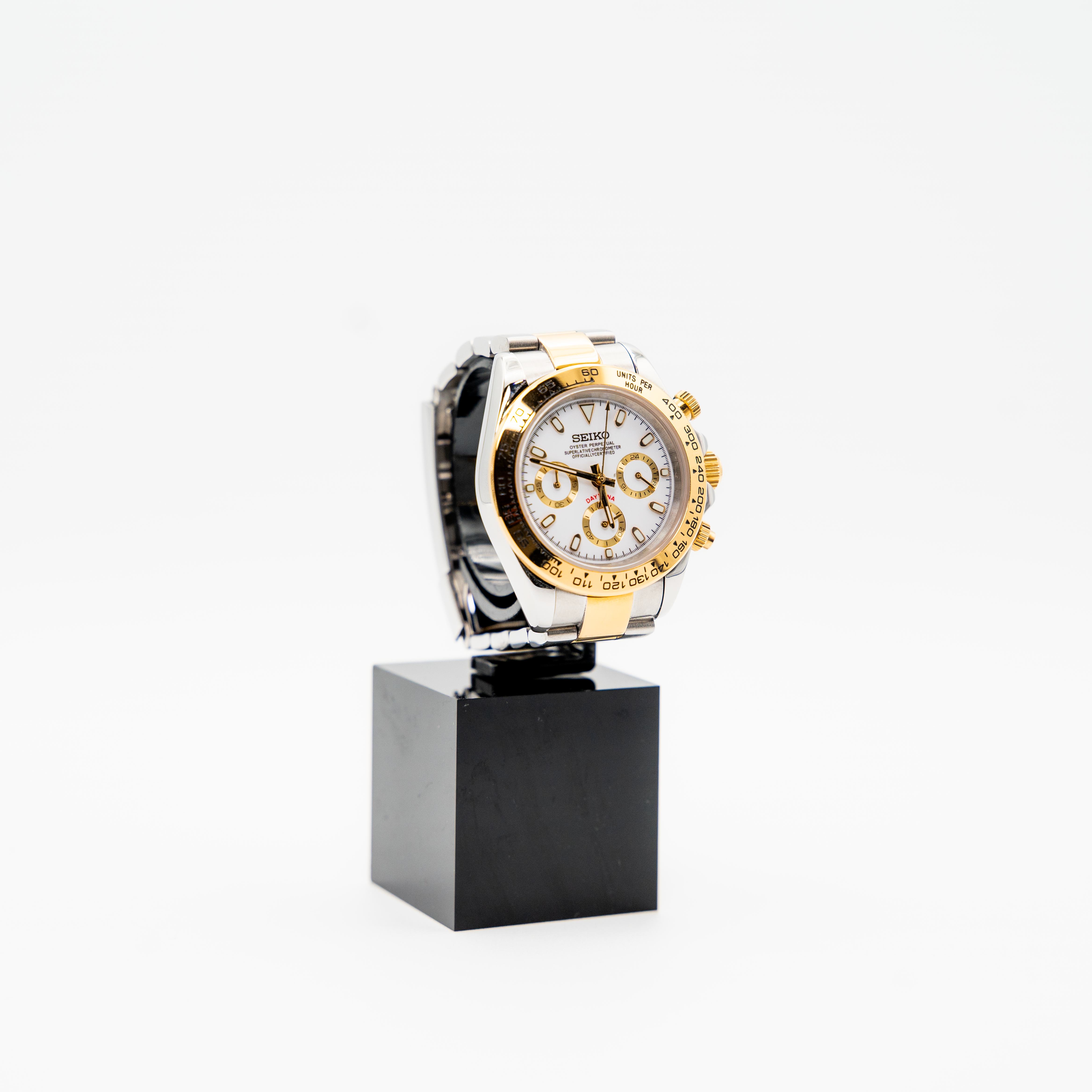 Silver Gold Chronograph