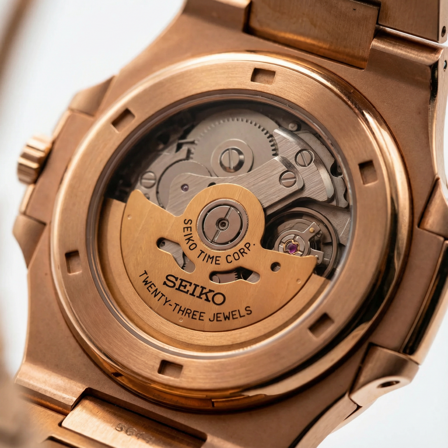 Nautiko Rose - Gold Chocolate Open Movement
