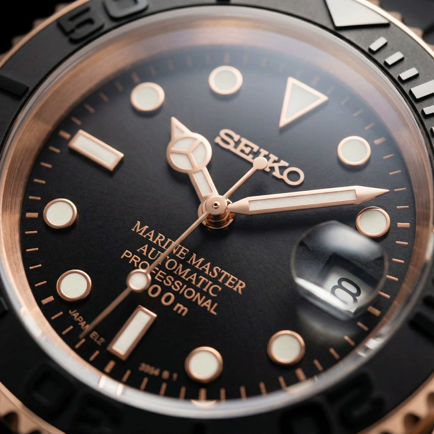 SeikoMariner - Rose Gold Black