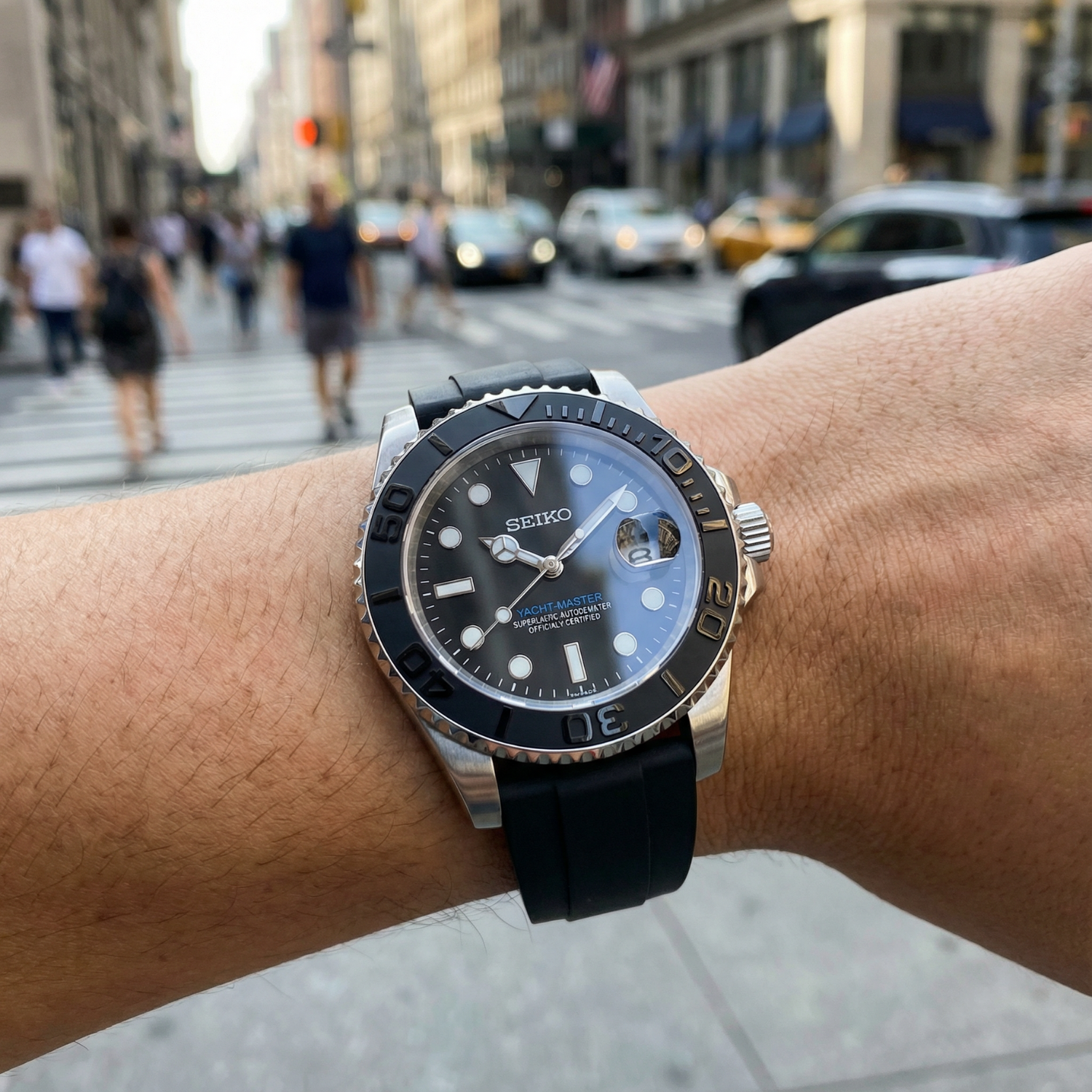 SeikoMariner - Rubber Black