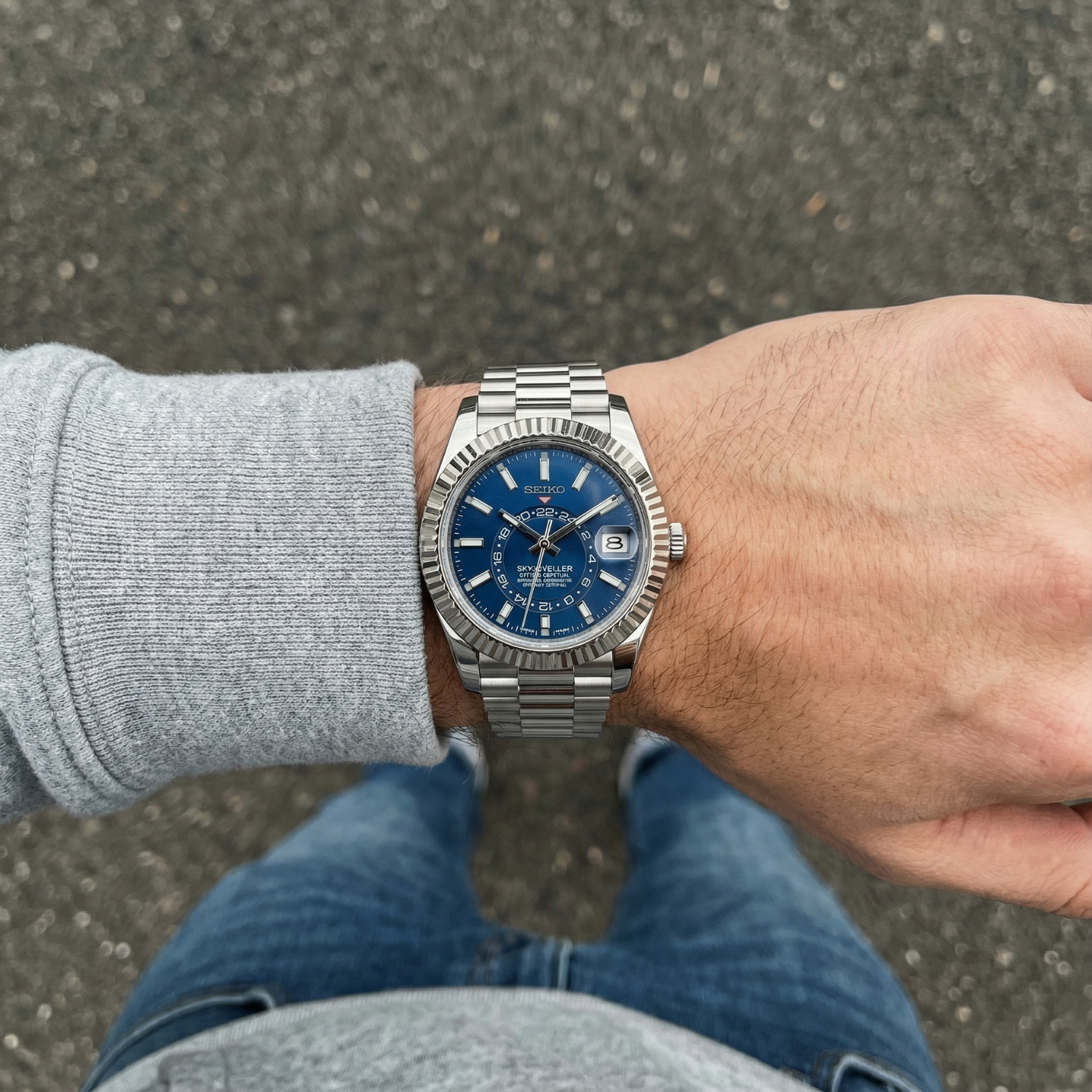 SeikoJust - Sky Dweller Blue