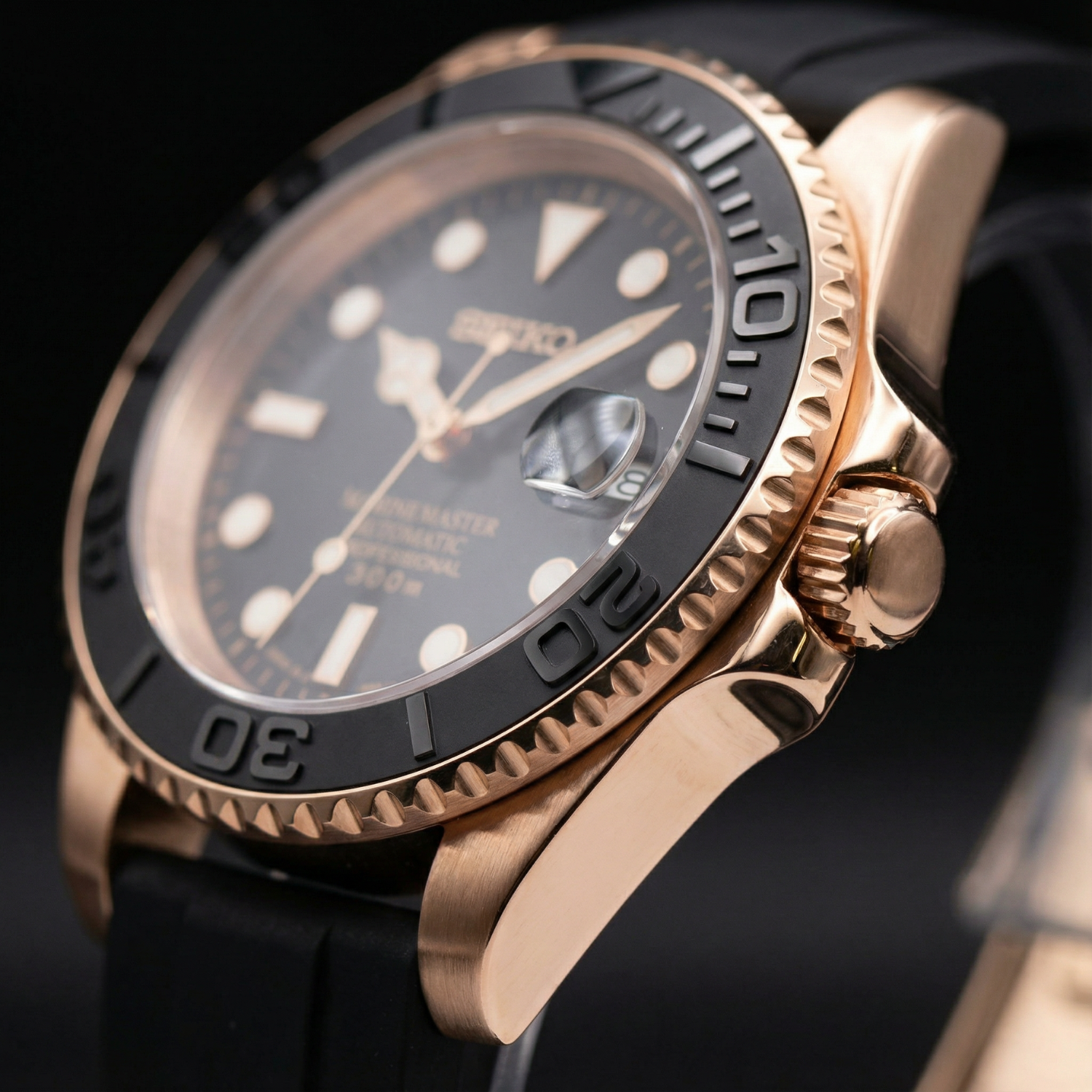 SeikoMariner - Rose Gold Black
