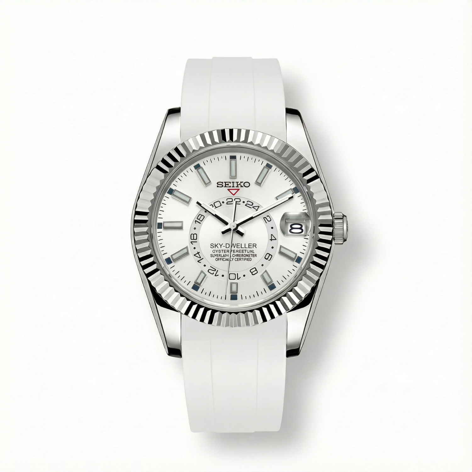 SeikoJust - Sky Dweller Rubber White