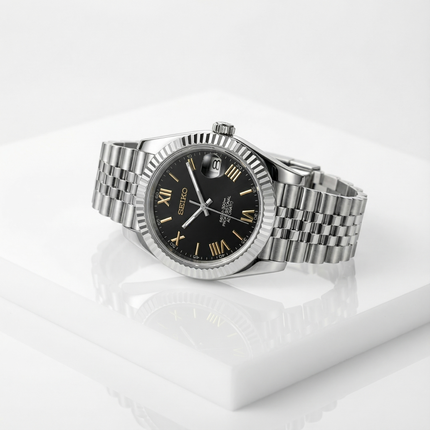 SeikoJust - Roman Gold Black