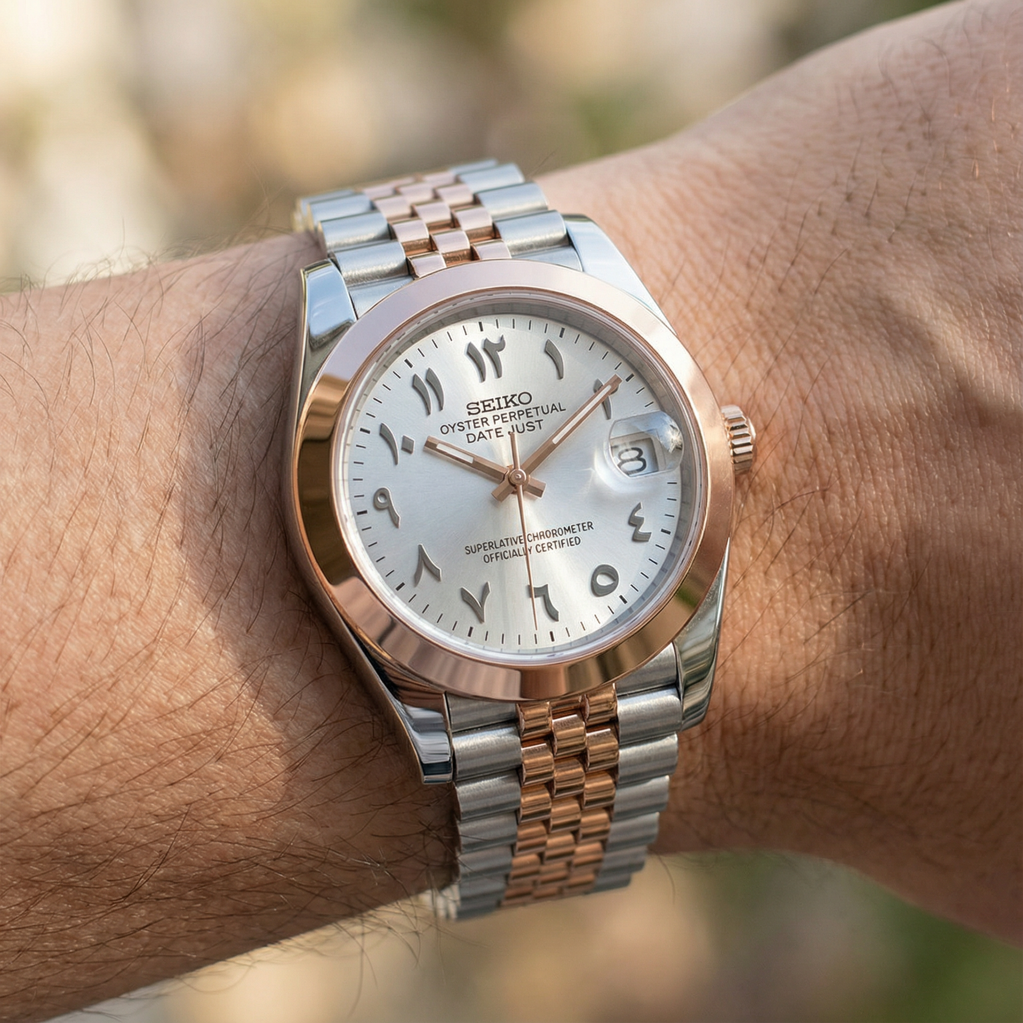 SeikoJust - Arabic Rose Gold