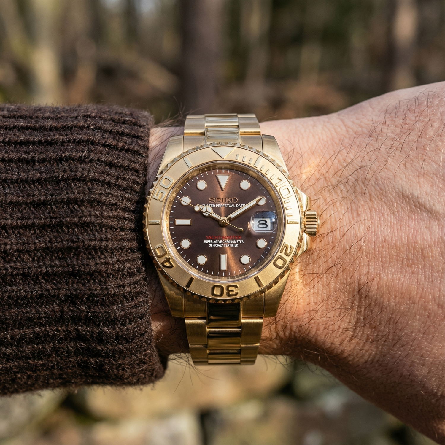 SeikoMariner - Gold Chocolate