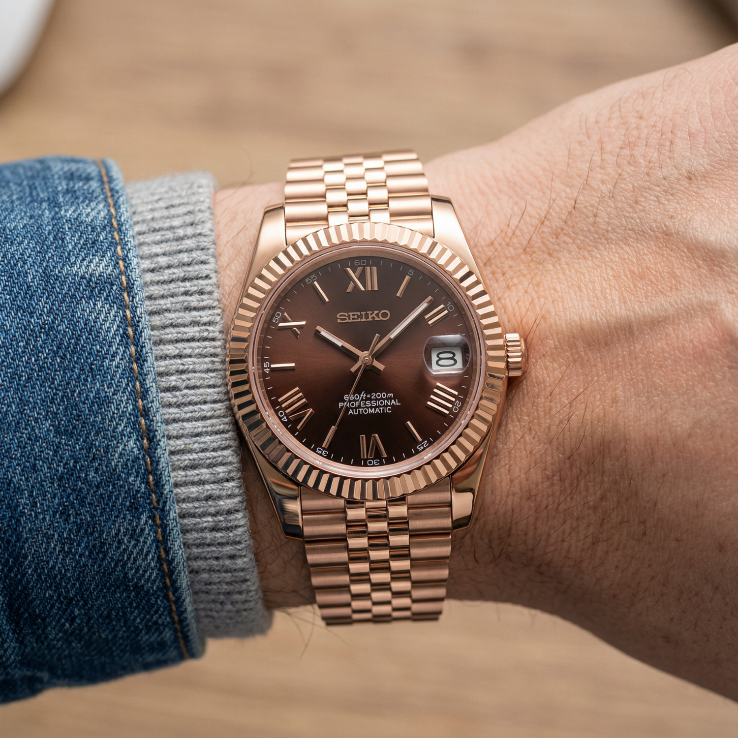 SeikoJust - Rose Gold Bordeaux