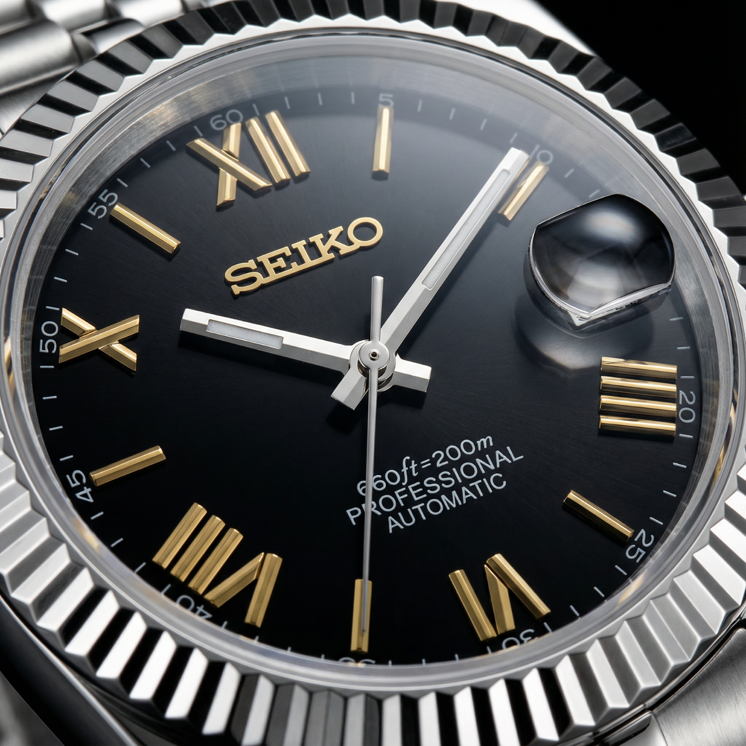 SeikoJust - Roman Gold Black