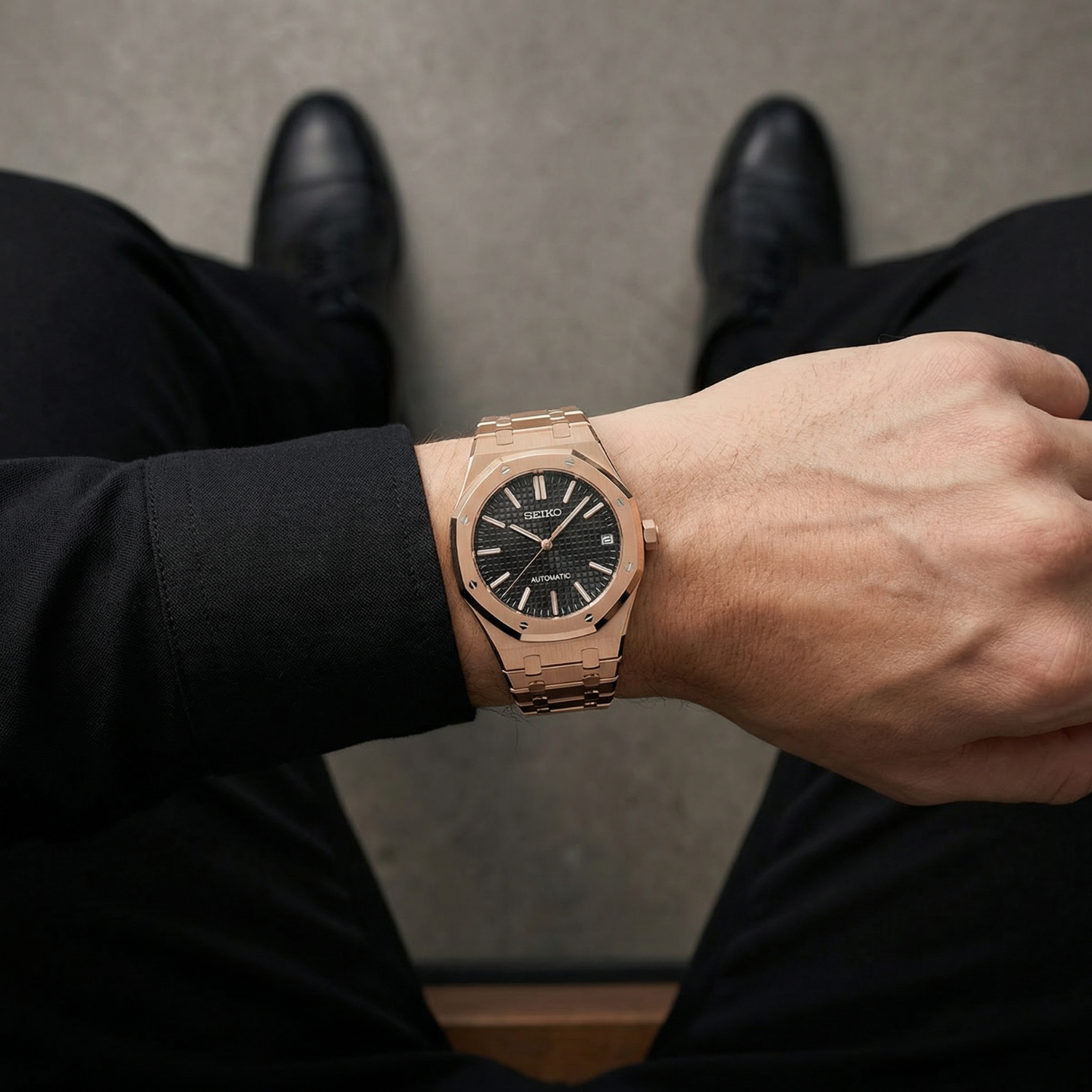 Royal Seikoak - Rose Gold Black
