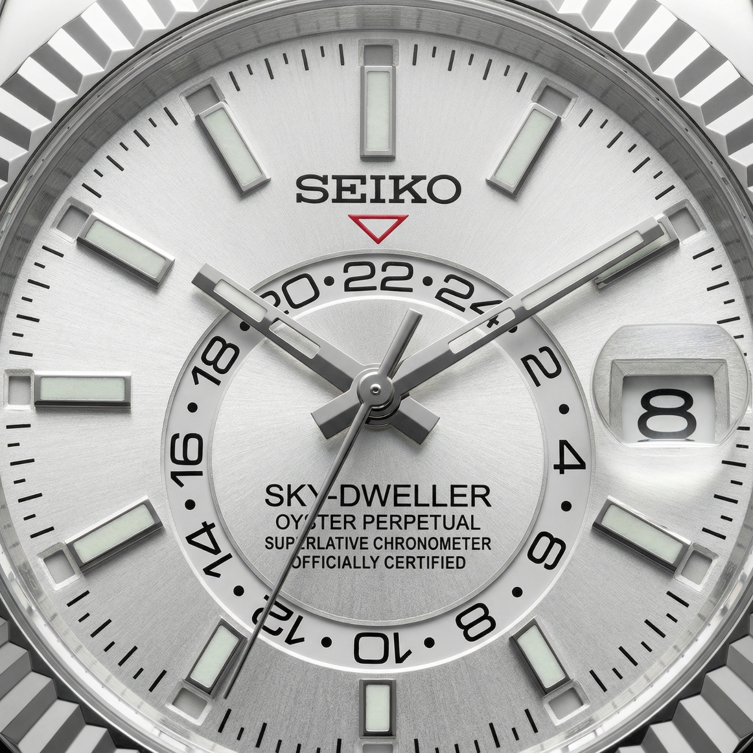 SeikoJust - Sky Dweller Rubber White