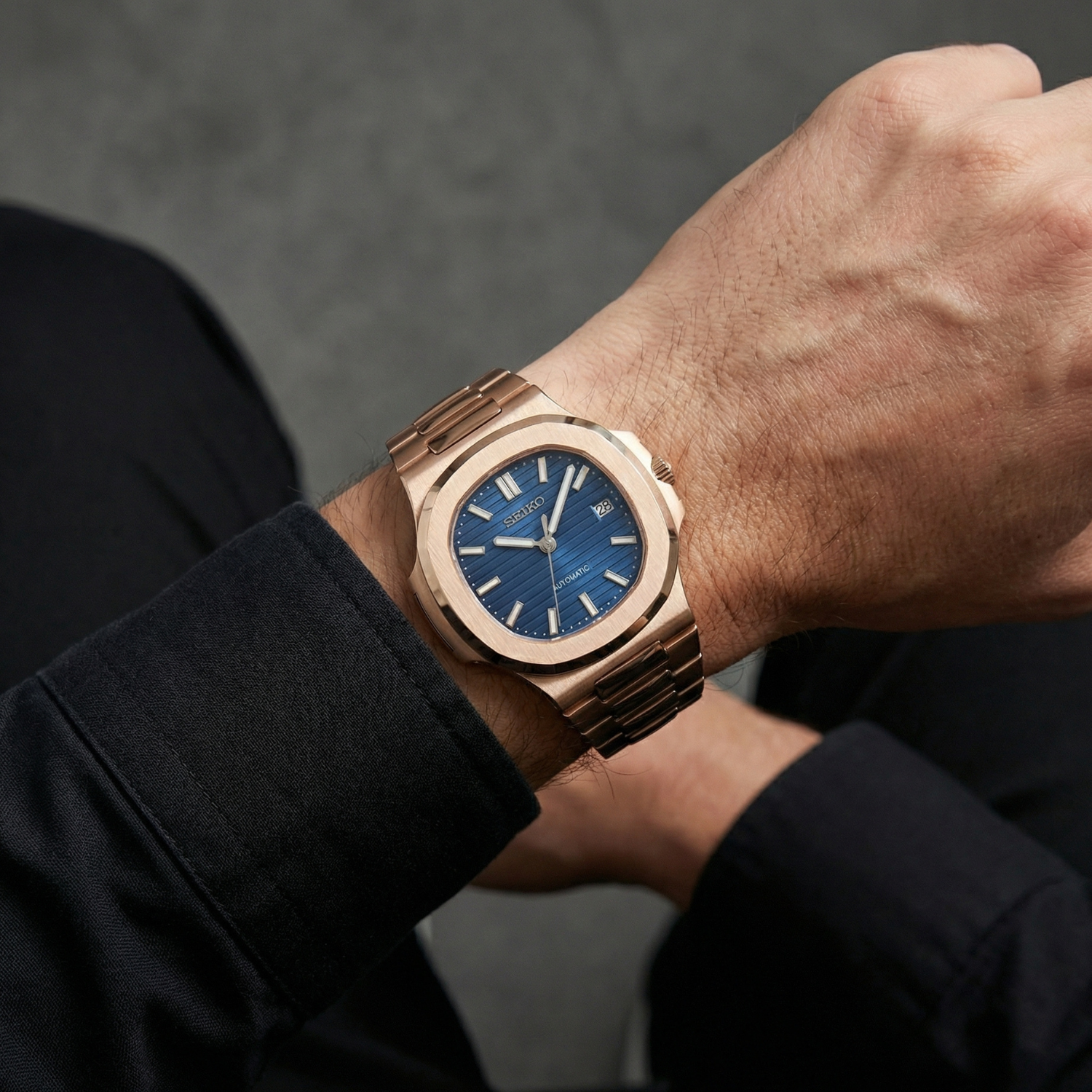 Nautiko - Rose Gold Royal Blue