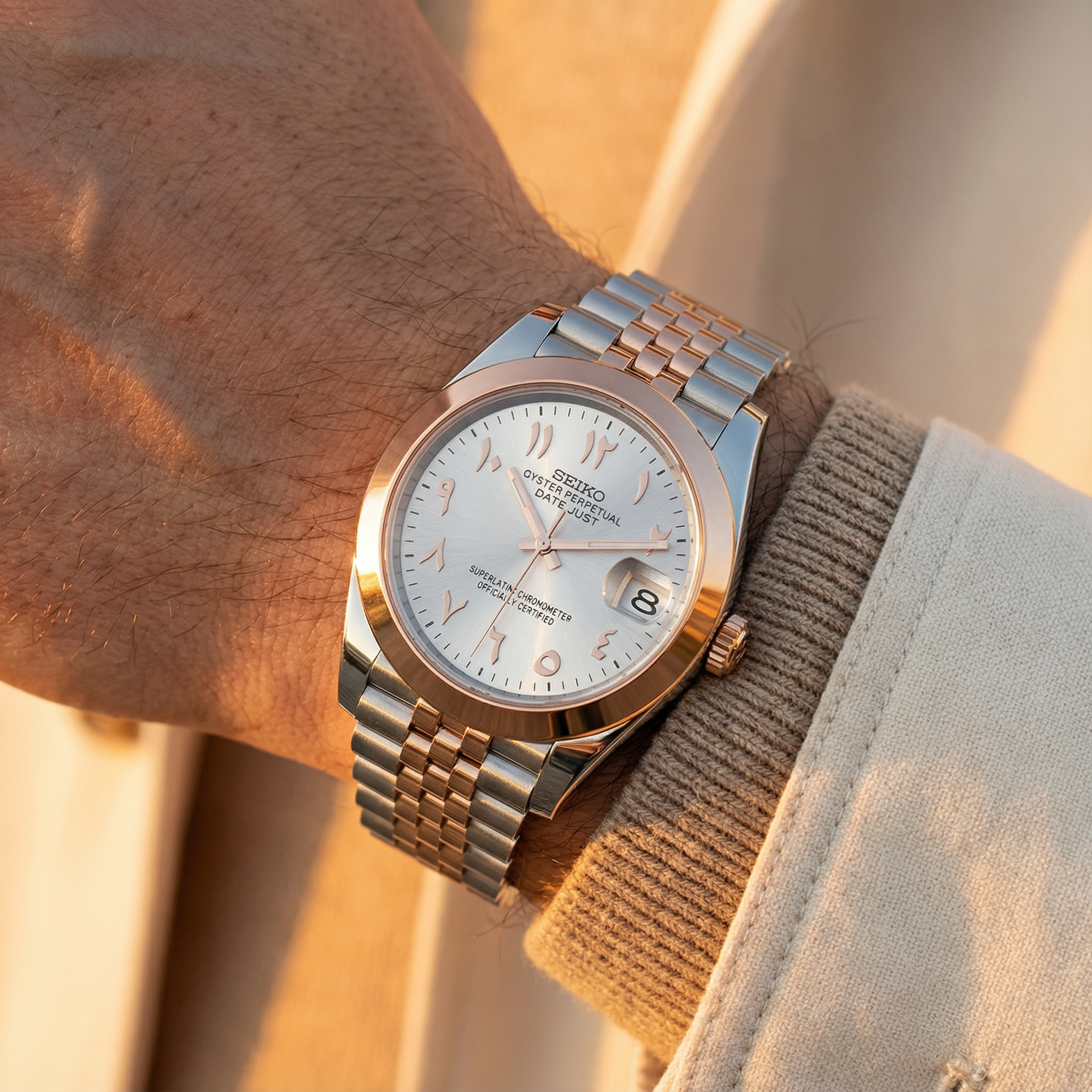 SeikoJust - Arabic Rose Gold