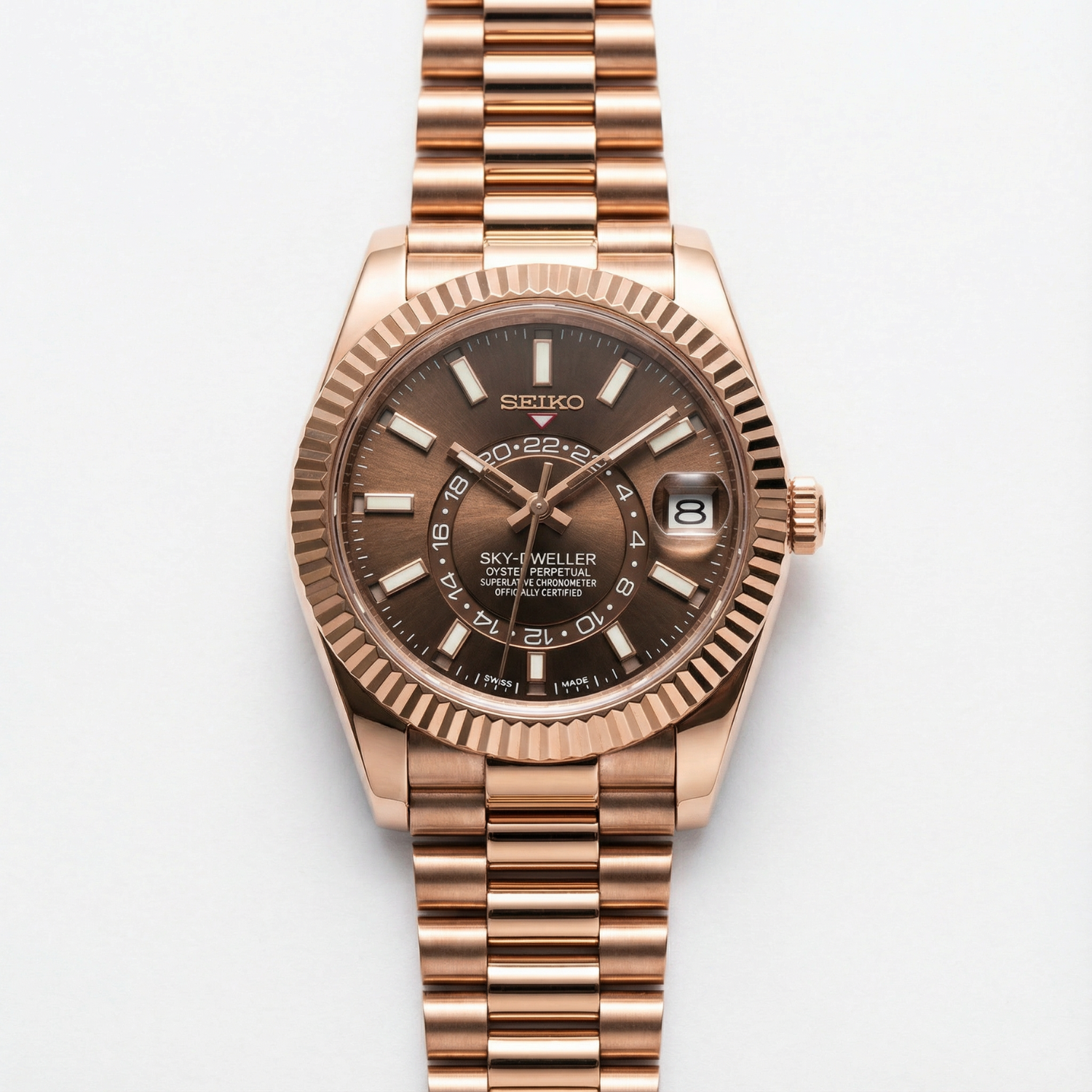 SeikoJust - Sky Dweller Rose Gold Chocolate
