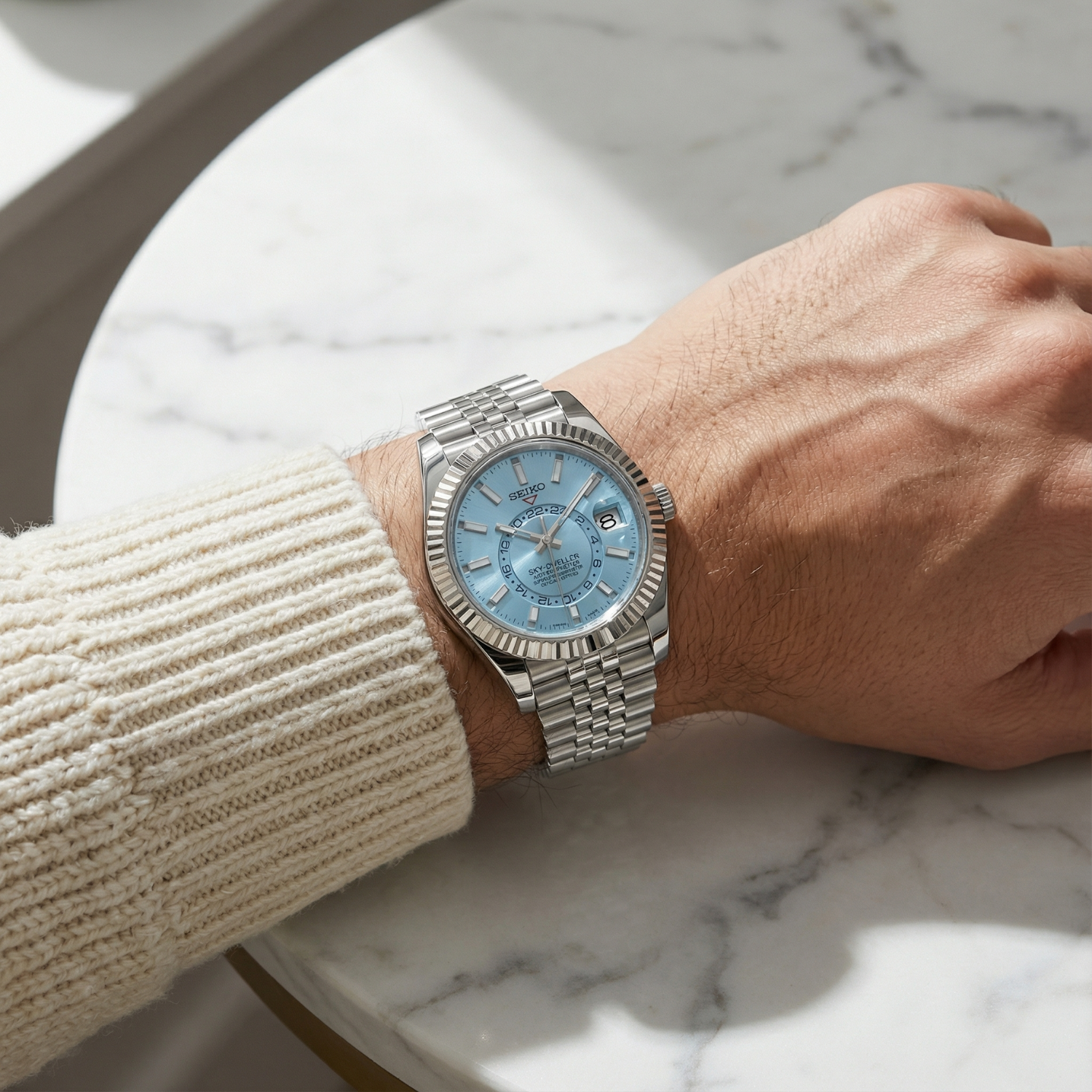 SeikoJust - Sky Dweller Ice Blue