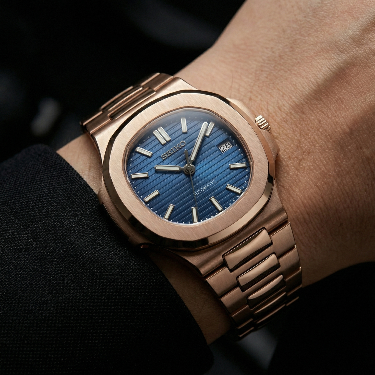 Nautiko - Rose Gold Royal Blue