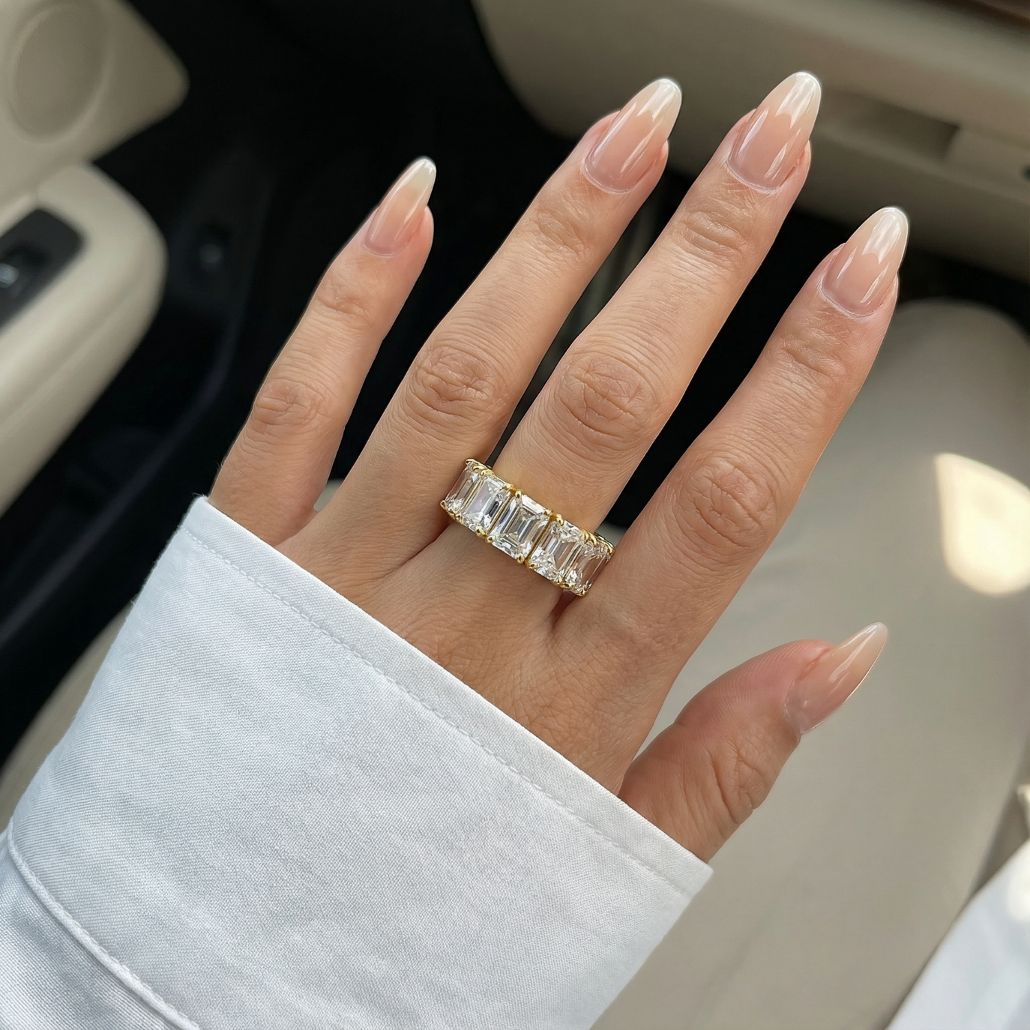 Row Solitaire Ring