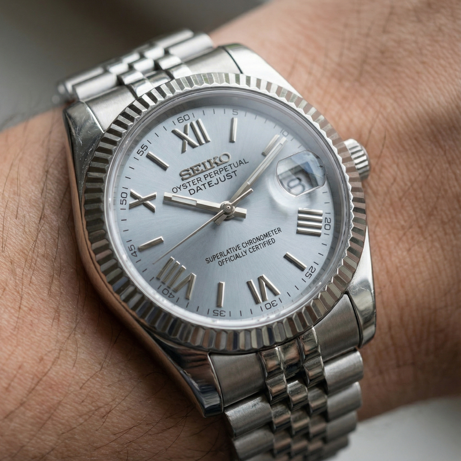 SeikoJust - Roman Light Blue