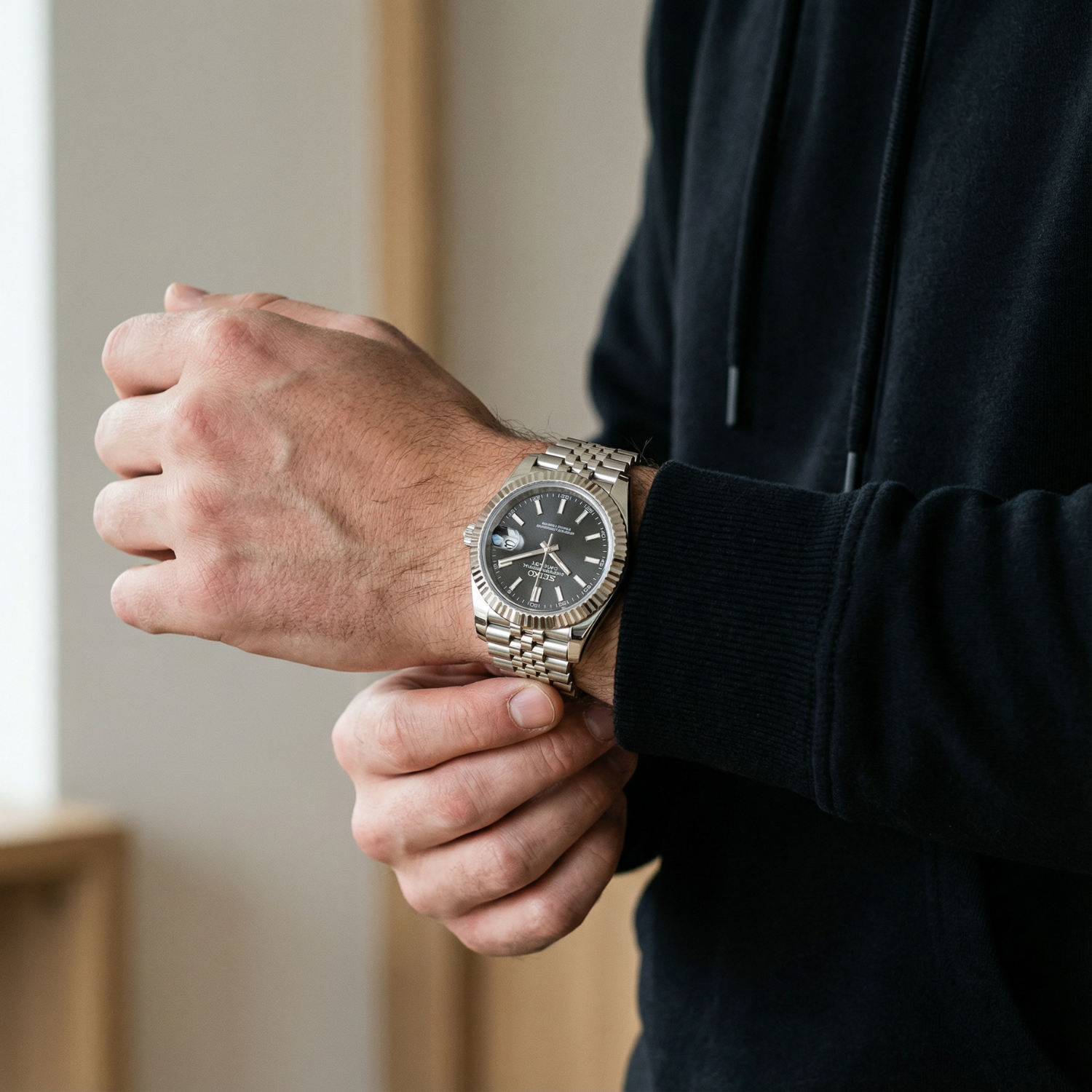 SeikoJust - Silver-Black