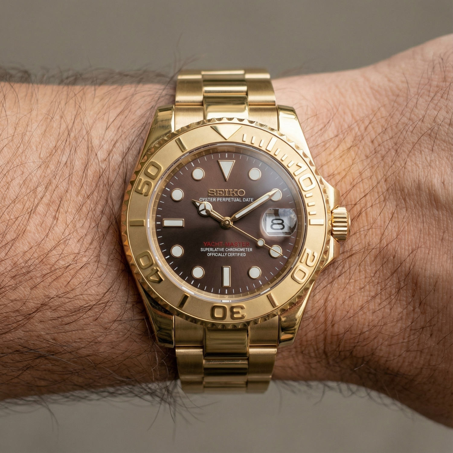 SeikoMariner - Gold Chocolate