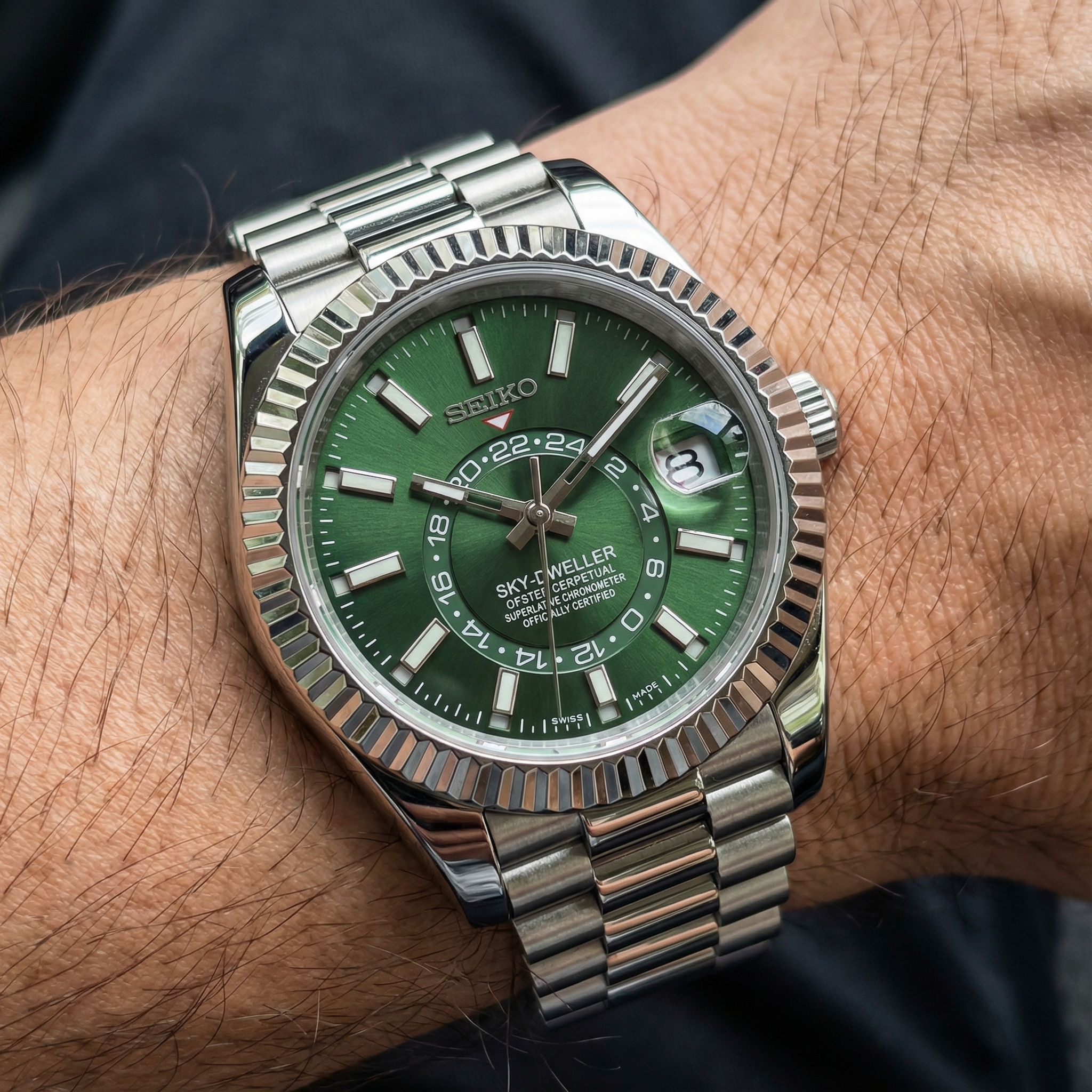 SeikoJust - Sky Dweller Green