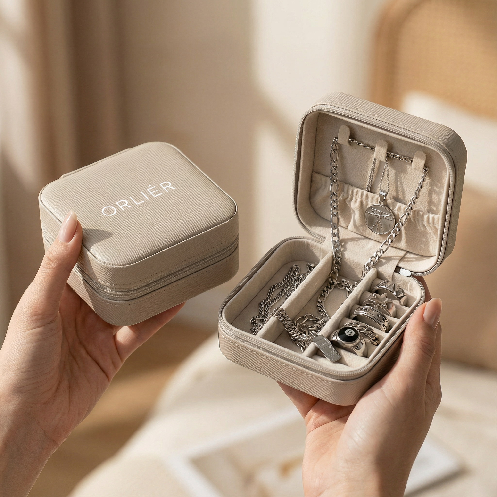 Orlier Travel Jewelry Case