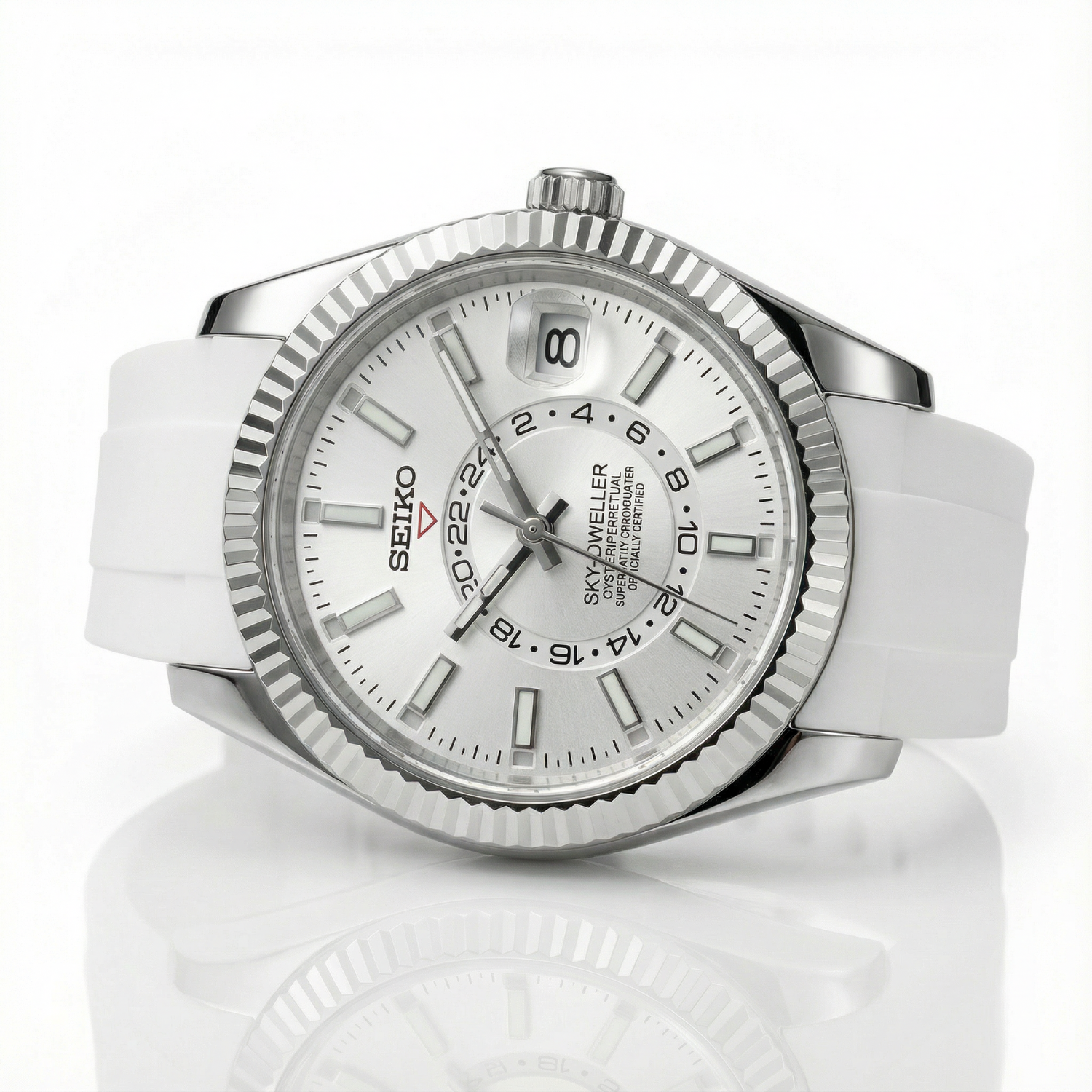 SeikoJust - Sky Dweller Rubber White