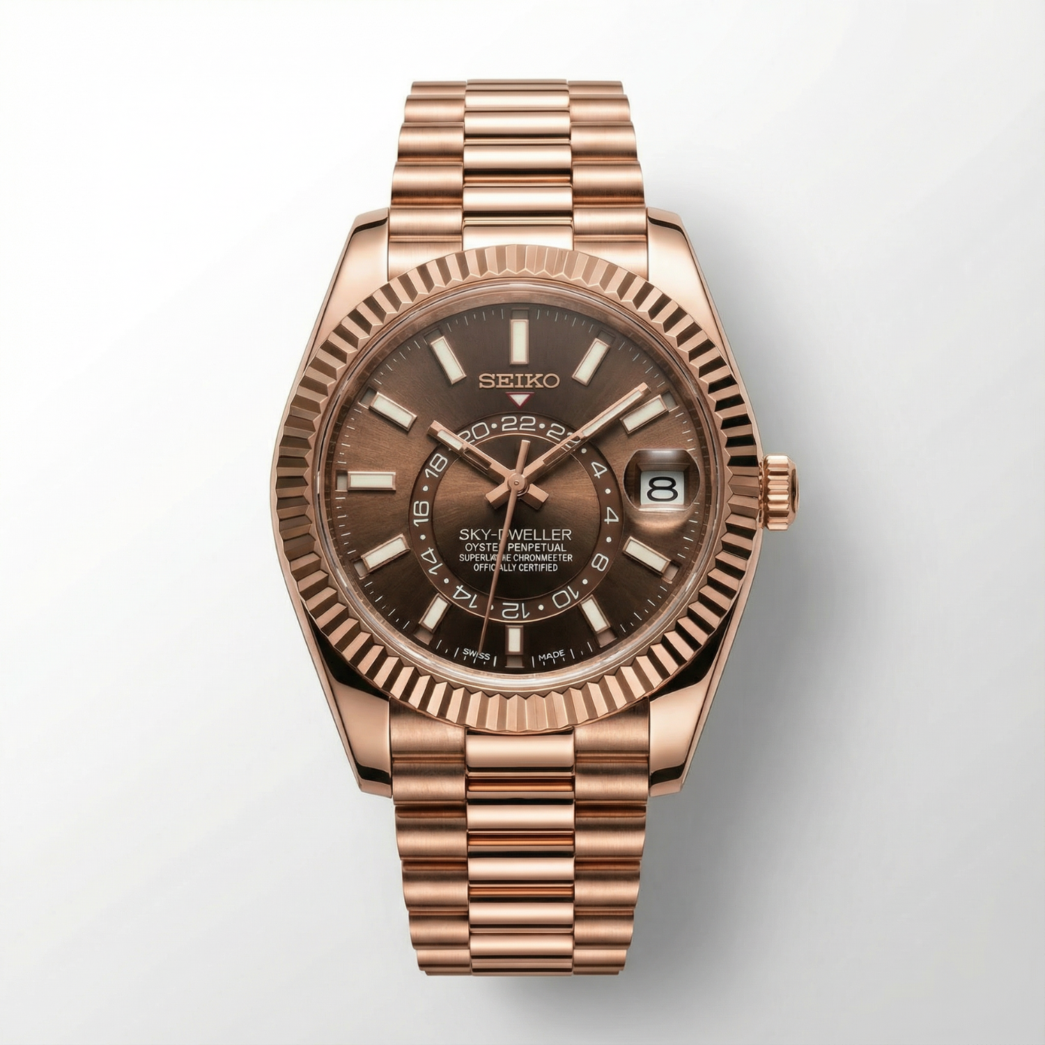 SeikoJust - Sky Dweller Rose Gold Chocolate