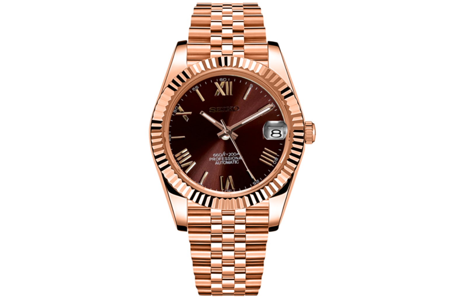 SeikoJust - Rose Gold Bordeaux