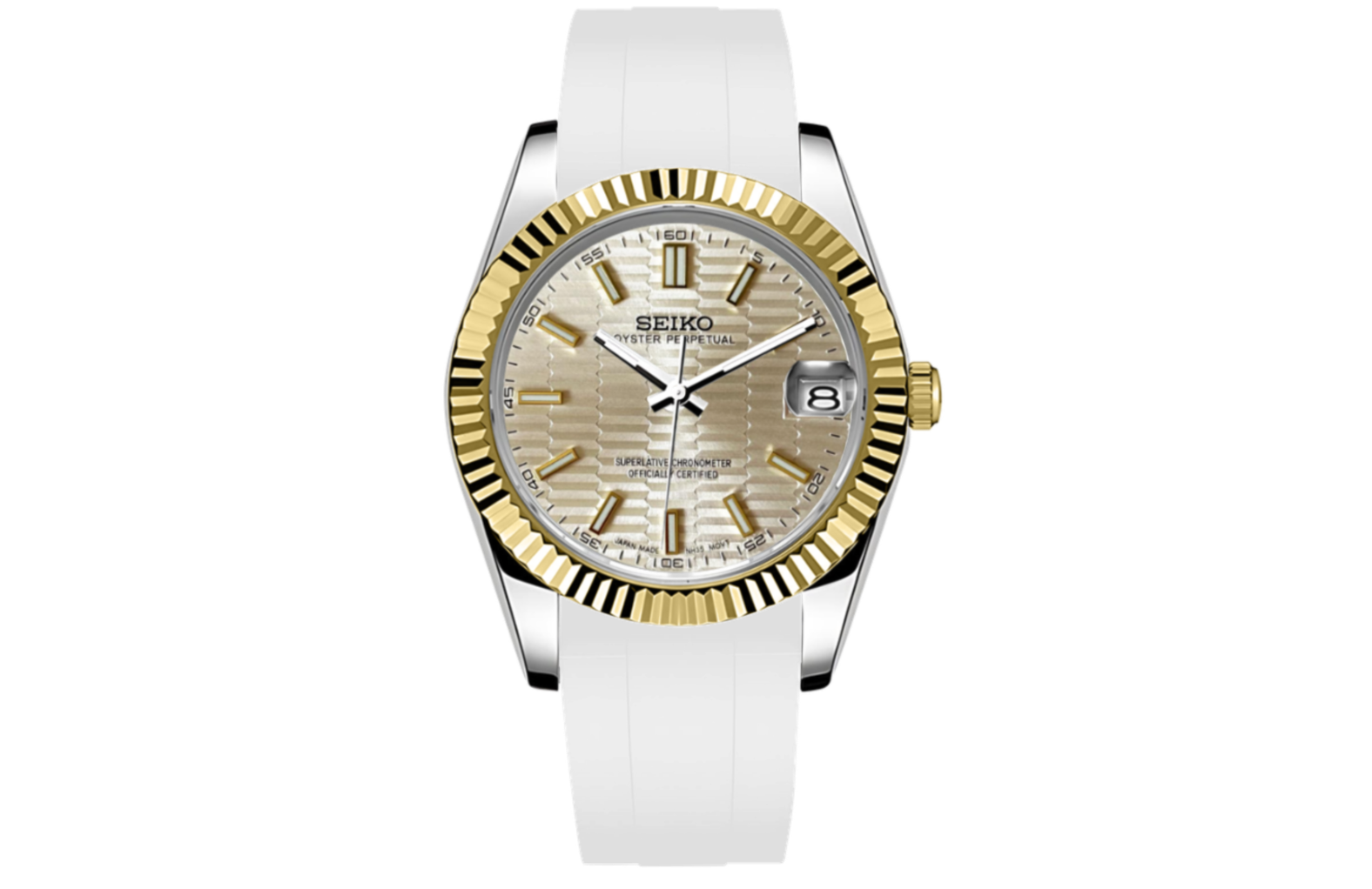 SeikoJust - Gold Rubber White
