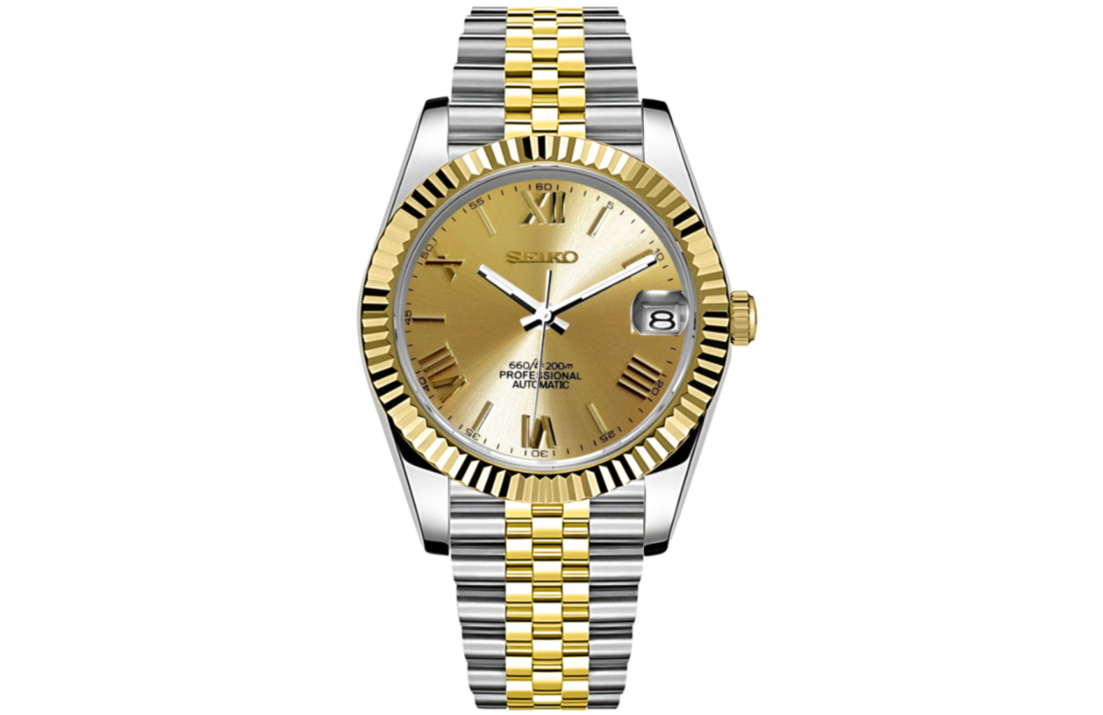 SeikoJust - Roman Silver Gold