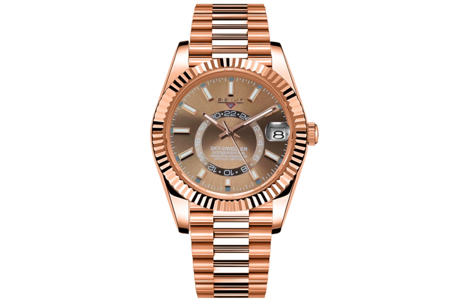 SeikoJust - Sky Dweller Rose Gold Chocolate